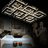 现代简约客厅灯具大气吸顶灯长方形水晶灯卧室餐厅灯时尚创意灯饰