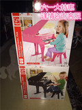 德国Hape30键钢琴三角立式宝宝益智早教木质大男女孩玩具粉色黑色