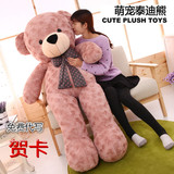 毛绒玩具泰迪熊抱抱熊公仔 大号1.6米 熊熊猫女生生日礼物布娃娃