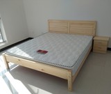 北京双人床 单人床 实木床 松木床1米1.2米1.5米1.8米床可调高低