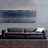 简约现代时尚乳胶羽绒布艺沙发组合北欧客厅小户型双三人沙发家具