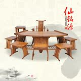 红木古典 实木茶桌 中式仿古家具 明清古典家具 花梨木扇形茶桌