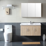 浴室柜镜柜组合简约小户型免漆实木吊柜卫生间洗手盆洗脸盆储物柜