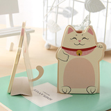 韩国文具创意可爱招财猫咪便利贴桌面可立N次贴卡通小便签纸本子