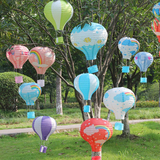 幼儿园装饰吊饰 节日学校室内装饰灯笼 可爱卡通彩虹热气球挂饰