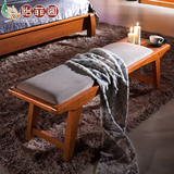 实木床尾凳 实木床尾凳 现代新中式实木换鞋凳 简约床边凳