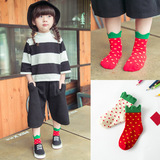 儿童袜子开创意批发婴儿童袜 韩国春秋新款可爱田园纯棉短筒袜