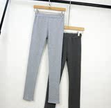 B4-02女式针织弹力打底裤修身显瘦薄款纯棉紧身铅笔小脚长裤
