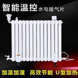 暖气片钢二柱水电暖器片家用水暖散热器加水智能温控电加热取暖器