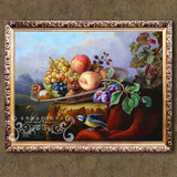 餐厅有框画客厅装饰画 时尚欧式静物水果纯手绘油画SG0226