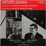 ARGO 门德尔松 双钢琴协奏曲 马里纳 黑胶唱片 LP 1970年英版