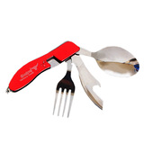 特价韩国正品selpa登山户外野餐餐具不锈钢折叠勺便携式刀叉勺子