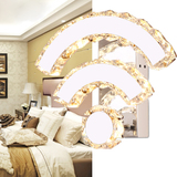 新品温馨浪漫墙壁灯门口灯创意个性简约wifi水晶LED壁灯走廊过道