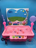 小猪佩琪钓鱼盘钓小鸭子儿童电动磁性游戏益智玩具男女小粉红猪