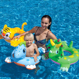 儿童动物卡通泳圈适合2-6岁充气儿童游泳宝宝游泳圈 游艇
