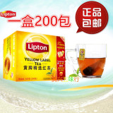1盒包邮立顿红茶lipton黄牌精选红茶包200袋400g 袋泡茶奶茶原料