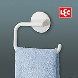 日本LEC正品 厨房卫浴强力吸盘吸壁毛巾挂钩塑料防滑浴室毛巾架