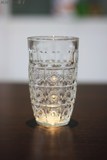 ZAKKA 复古刻花透明玻璃水杯 啤酒杯 浮雕杯子 太阳图腾出口级