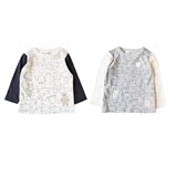 日本高端小众品牌外贸原单 设计感 纯棉男童高品质长袖T 2016春