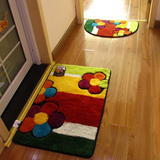 彩色小花地毯门垫家用浴室进门吸水脚垫卧室客厅入户地垫包用5年