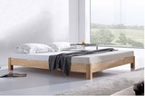 实木松木单人双人床1出租1.2客房1.5榻榻米床1.8米无床头床架简易