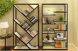 欧式创意铁艺置物架原木书架隔板架靠墙落地架屏风隔断展示架特价