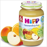 德国直邮喜宝Hipp菠萝苹果黄桃混合水果泥190g6个月4401需预定