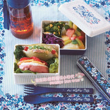 ★现货 日本afternoon tea 限定蓝色系列 双层便当盒 饭盒