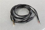 DIY耳机32芯维修线材 LC-OFC无氧铜黑色透明带麦克风 更换线