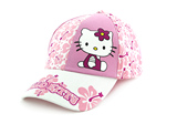 Hello Kitty儿童帽子可调太阳帽儿童蝴蝶结KT猫棒球猫女童帽1636
