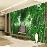 3D大型壁画田园电视背景墙客厅立体竹林山水个性壁纸卧室竹子墙纸