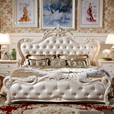 欧式实木床法式双人雕花储物白色公主床1.8米新款特价成都可安装