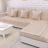 夏季沙发垫布艺凉坐垫亚麻实木现代简约防滑欧式四季通用巾套全盖
