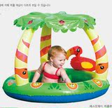 韩国代购儿童玩具正品婴儿宝宝遮阳棚沙滩安全戏水池海洋球游戏池