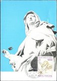 P1255梵蒂冈1982雕塑-耶稣升天局部摄影极限片1枚