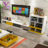 烤漆电视柜 多功能储物电视柜 简约现代小户型客厅茶几电视柜组合