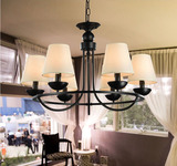 美式吊灯铁艺客厅卧室餐厅乡村田园北欧简约现代灯饰复古欧式铜灯