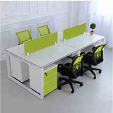 深圳 办公家具办公桌椅组合员工桌屏风4人位办公桌 职员办公桌