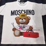 Alice意大利代购 moschino 16年新款超可爱修理工小熊百搭T恤