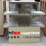 促销上海市面包中岛柜面包展示柜蛋糕店展示柜面包货架烤漆面包柜
