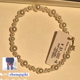 日本MIKIMOTO代购天然海水珍珠手链M扣18K黄白金