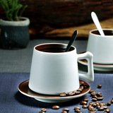 景德镇手工陶瓷杯复古咖啡杯碟套装个性创意马克杯定制情侣杯茶杯
