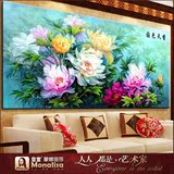 印花十字绣油画牡丹花 最新款客厅花开富贵系列国色天香2米大幅