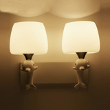 壁灯卧室床头灯创意现代简约电视墙壁灯LED宜家儿童房间挂灯具