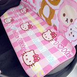 韩国代购进口正品Hello Kitty可爱粉色蝴蝶结汽车用品后座长坐垫