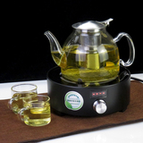 耐高温加厚玻璃茶壶电磁炉专用玻璃壶不锈钢过滤煮花茶烧水磁化壶