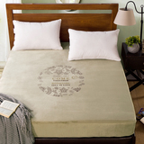 珊瑚绒床笠单件加厚法兰绒天鹅绒1.8m双人床垫套床罩席梦思保护套