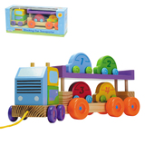 木制拖拉汽车运输车拆装组合玩具 2-3岁儿童益智 特价