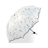 【天天特价】太阳伞防紫外线遮阳伞超轻小三折叠黑胶女两用晴雨伞