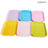 KORDCO密胺托盘长方形欧式水果盘零食点心盘蛋糕盘塑料彩色小盘子